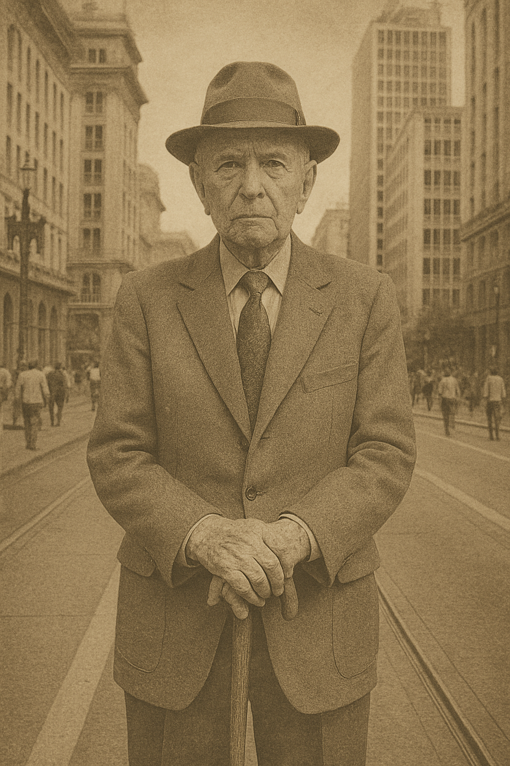 Foto antiga de um homem